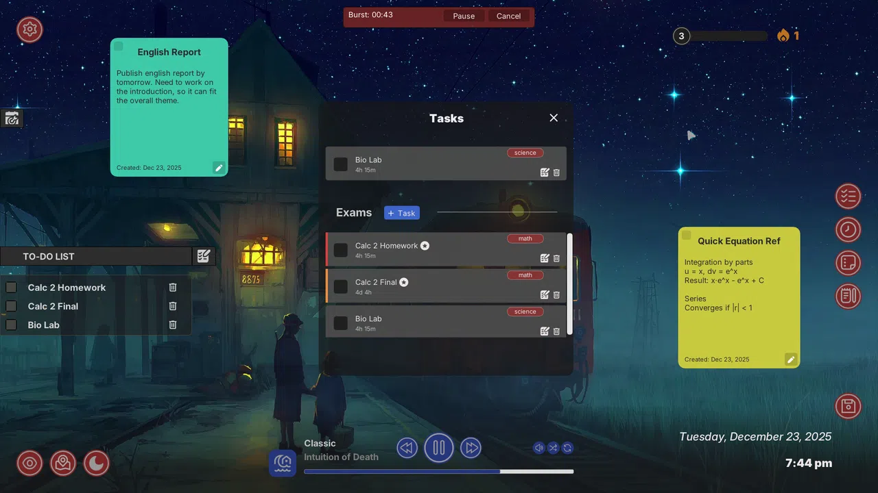 FocusScape: Lofi Productivity Screenshot 2