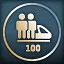 Crowd in a train icon