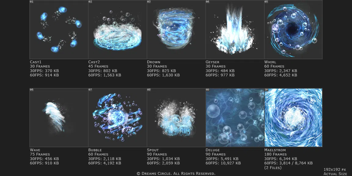 RPG Maker VX Ace - Animations Select - Water Screenshot 1