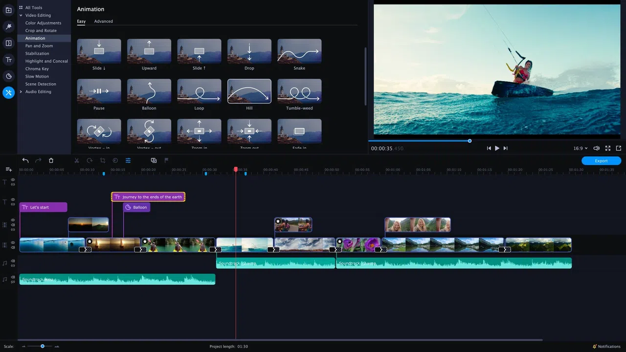 Movavi Video Editor Plus 2020 - Video Editing Software Screenshot 3