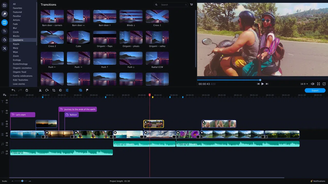 Movavi Video Editor Plus 2020 - Video Editing Software Screenshot 2