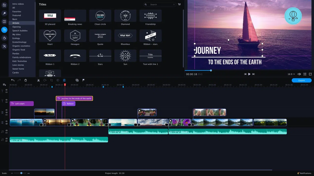 Movavi Video Editor Plus 2020 - Video Editing Software Screenshot 1