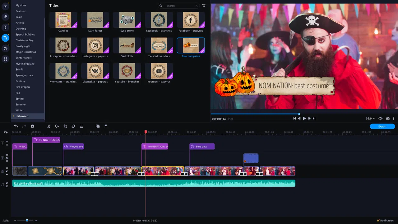 Movavi Video Editor Plus 2020 Effects - Halloween Pack Screenshot 0