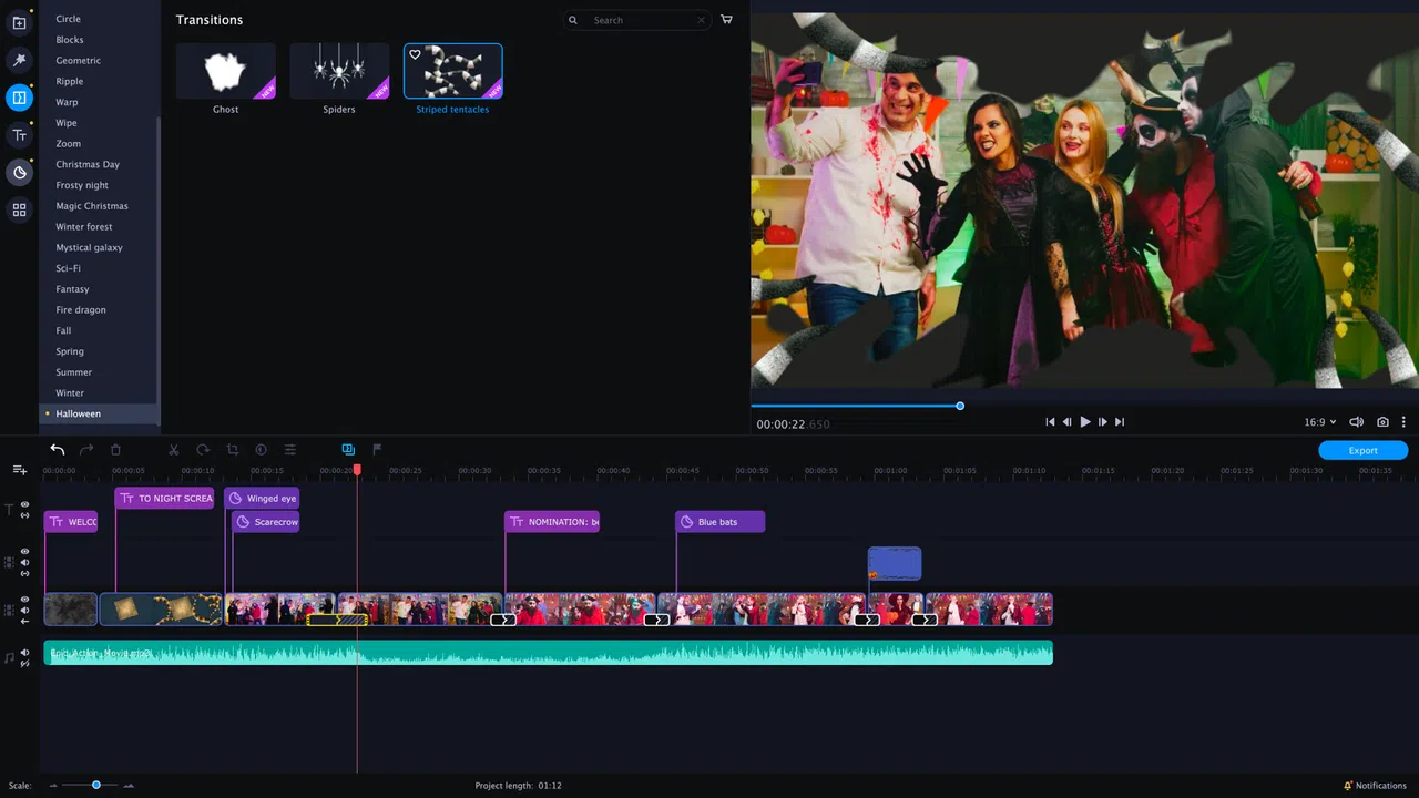 Movavi Video Editor Plus 2020 Effects - Halloween Pack Screenshot 2