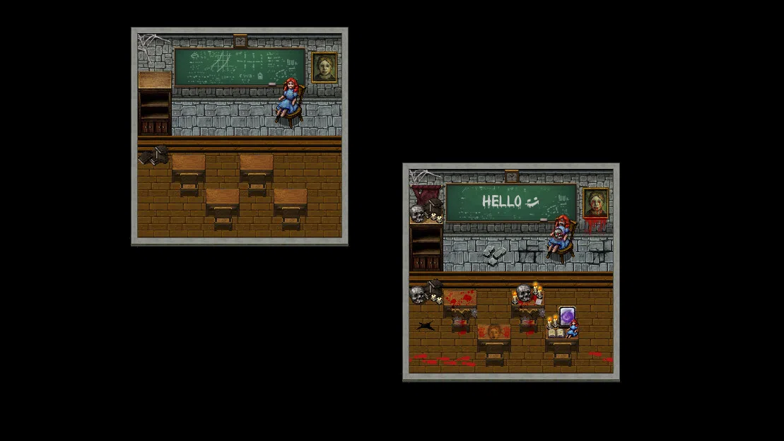 RPG Maker MV - Haunted School Tiles Screenshot 0