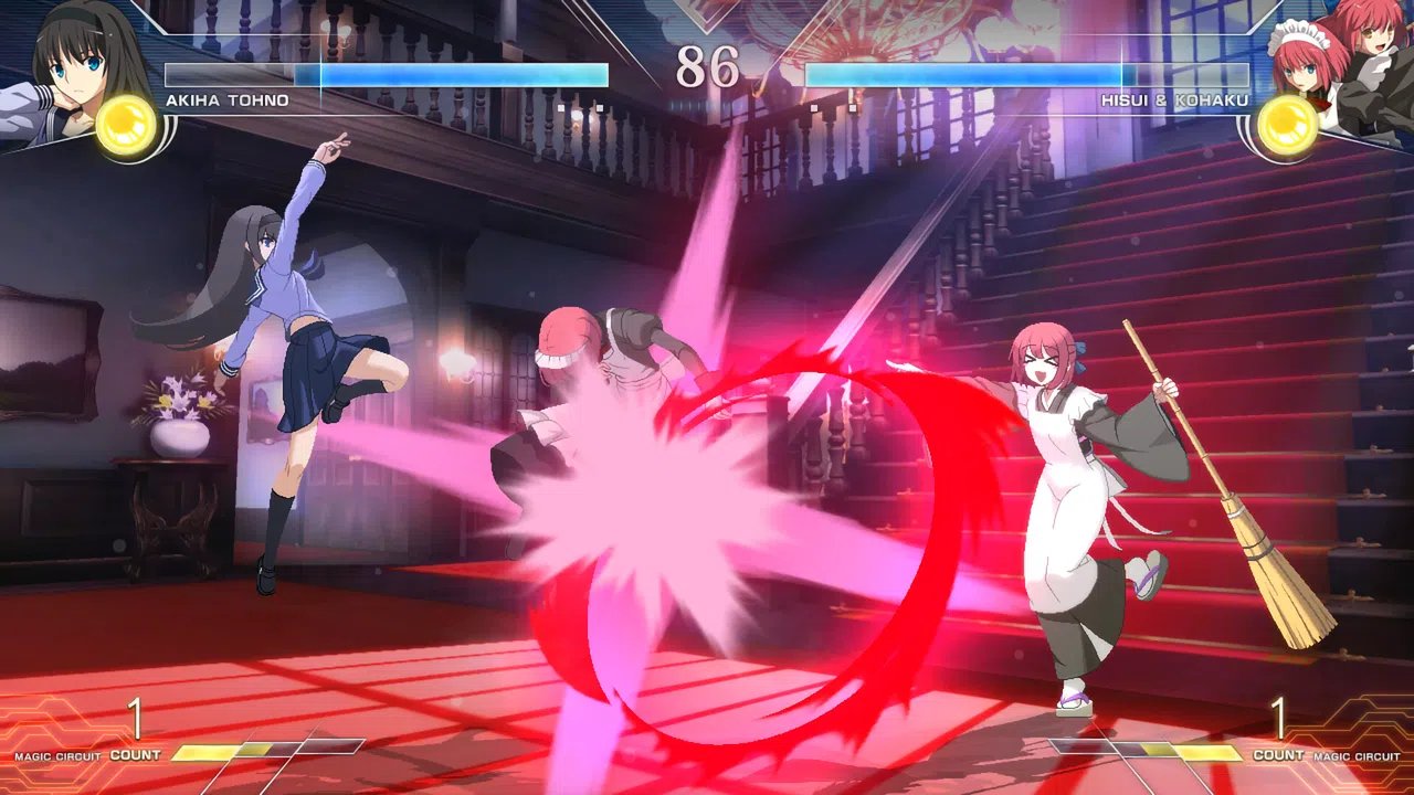 MELTY BLOOD: TYPE LUMINA - Akiha Tohno Round Announcements Screenshot 2