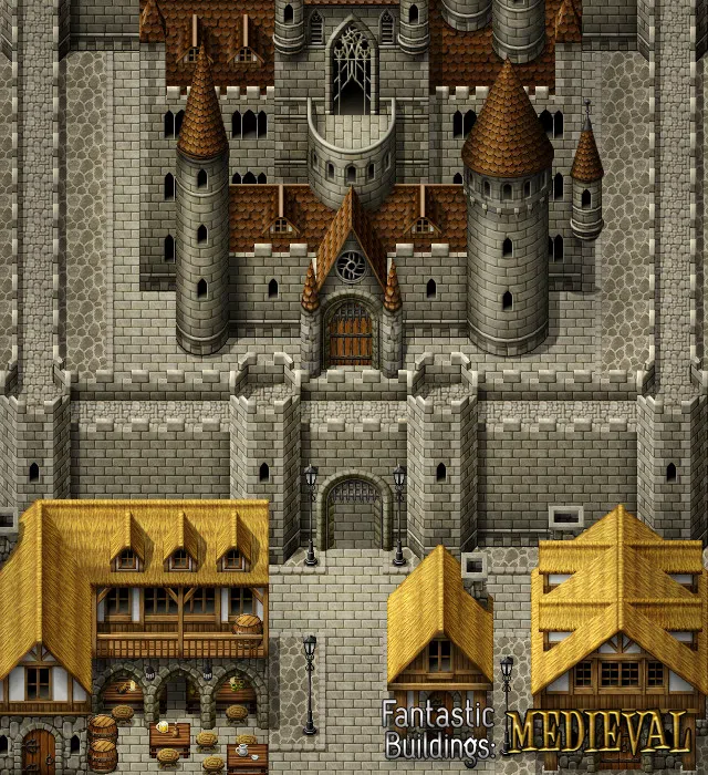 RPG Maker MV - Fantastic Buildings: Medieval Screenshot 2