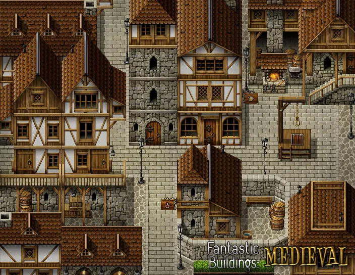 RPG Maker MV - Fantastic Buildings: Medieval Screenshot 1