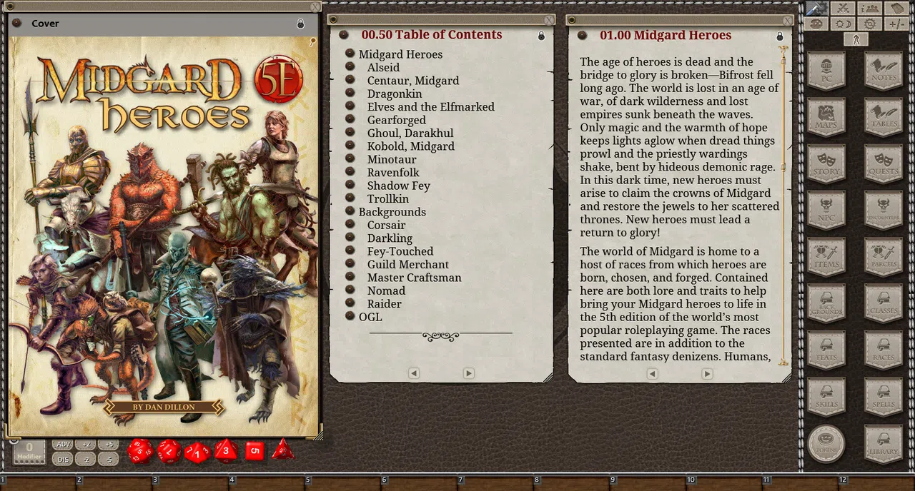Fantasy Grounds - Midgard Heroes (5E) Screenshot 3