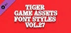 TIGER GAME ASSETS FONT STYLES VOL.27