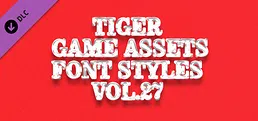 TIGER GAME ASSETS FONT STYLES VOL.27