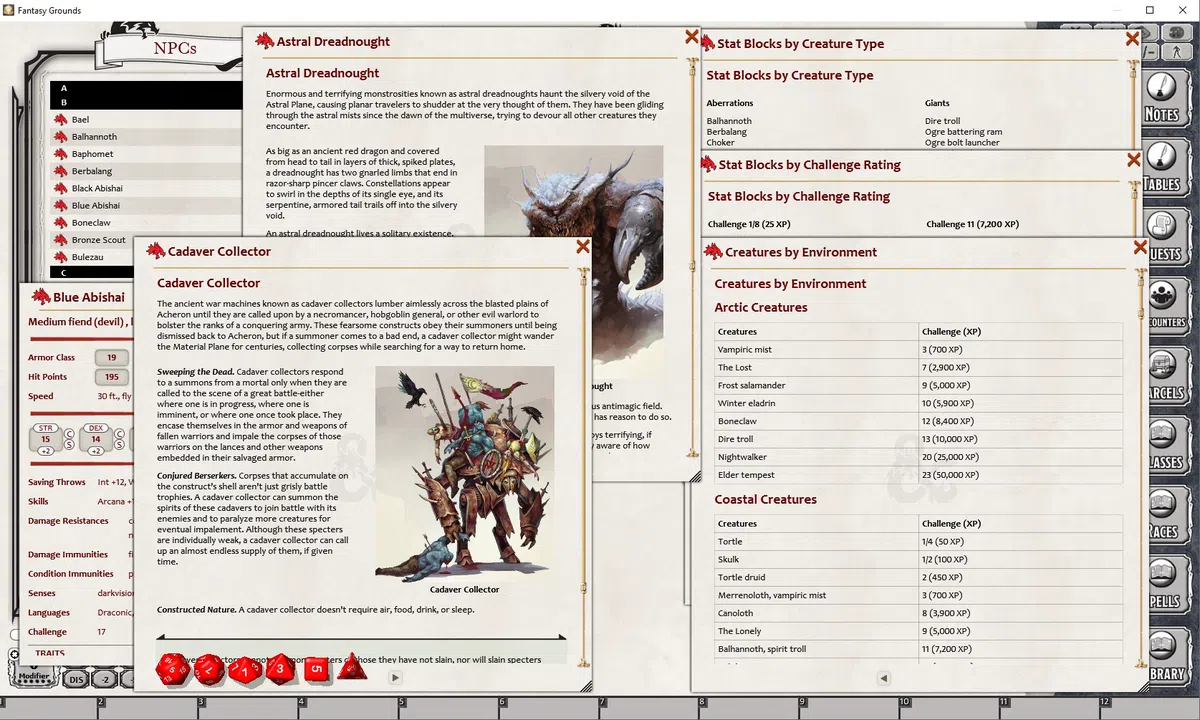 Fantasy Grounds - D&D Mordenkainen's Tome of Foes Screenshot 1