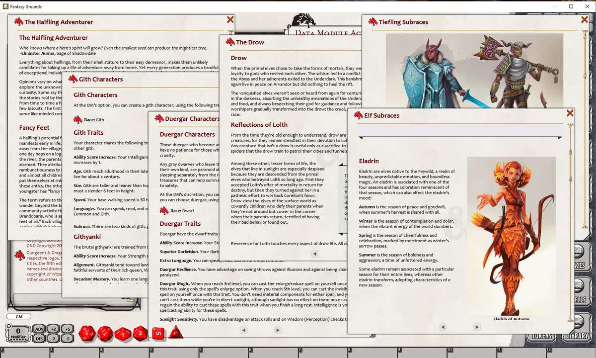 Fantasy Grounds - D&D Mordenkainen's Tome of Foes Screenshot 3