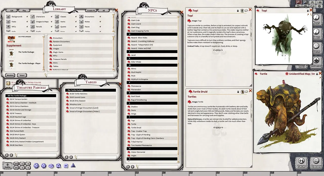 Fantasy Grounds - D&D The Tortle Package Screenshot 1