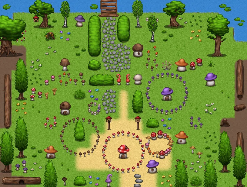 RPG Maker MZ - Big Garden Tiles Screenshot 1