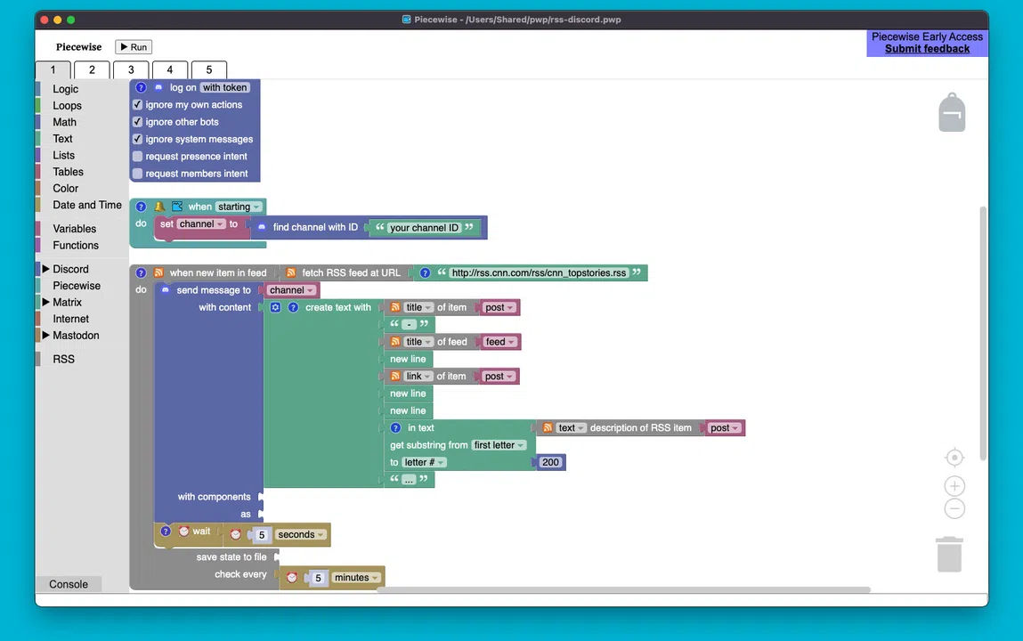 Piecewise - RSS Feeds Screenshot 2
