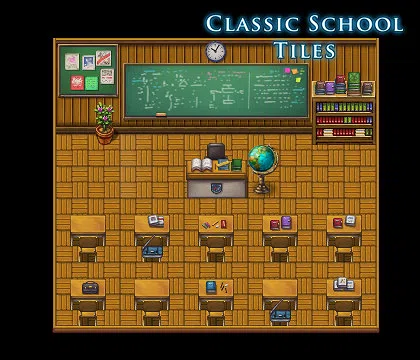 RPG Maker VX Ace - Classic School Tiles Screenshot 1