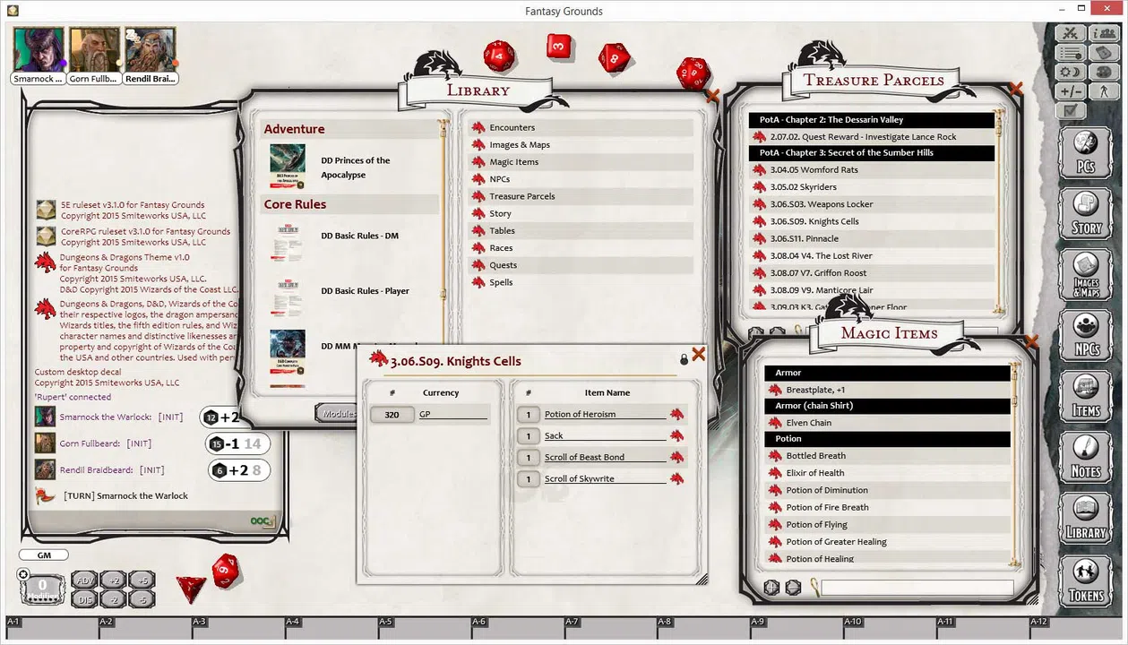 Fantasy Grounds - D&D Princes of the Apocalypse Screenshot 5