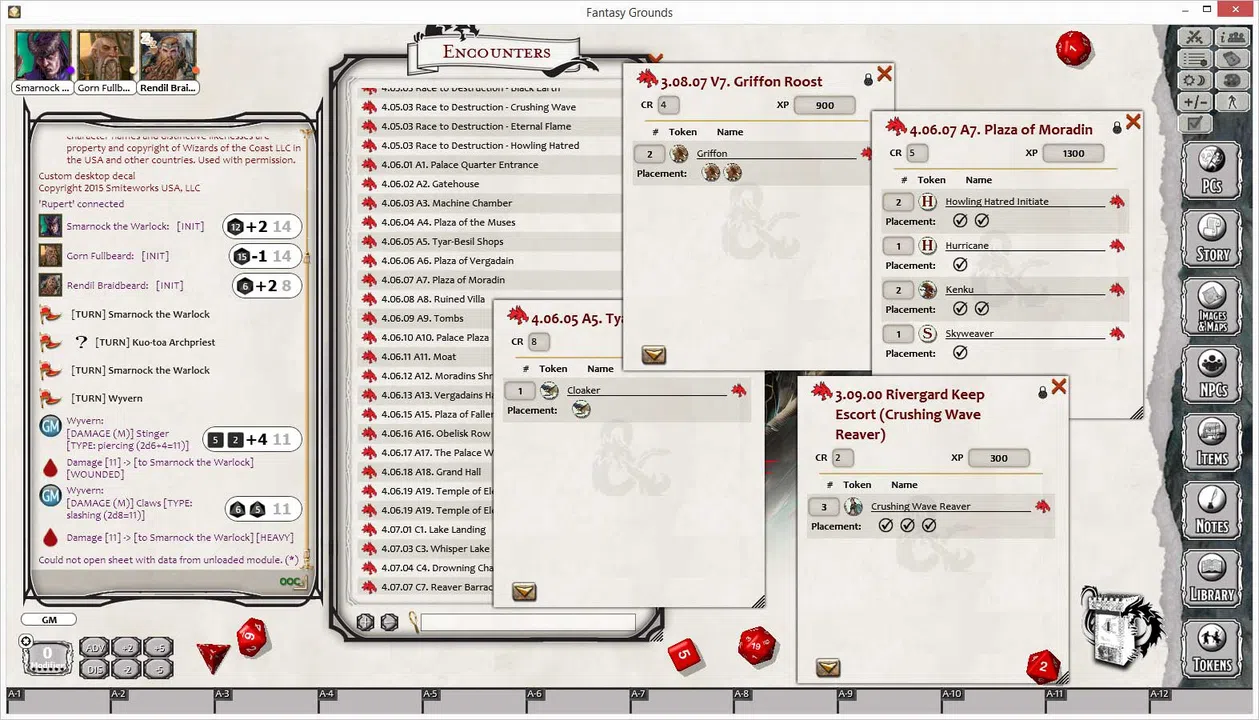 Fantasy Grounds - D&D Princes of the Apocalypse Screenshot 3
