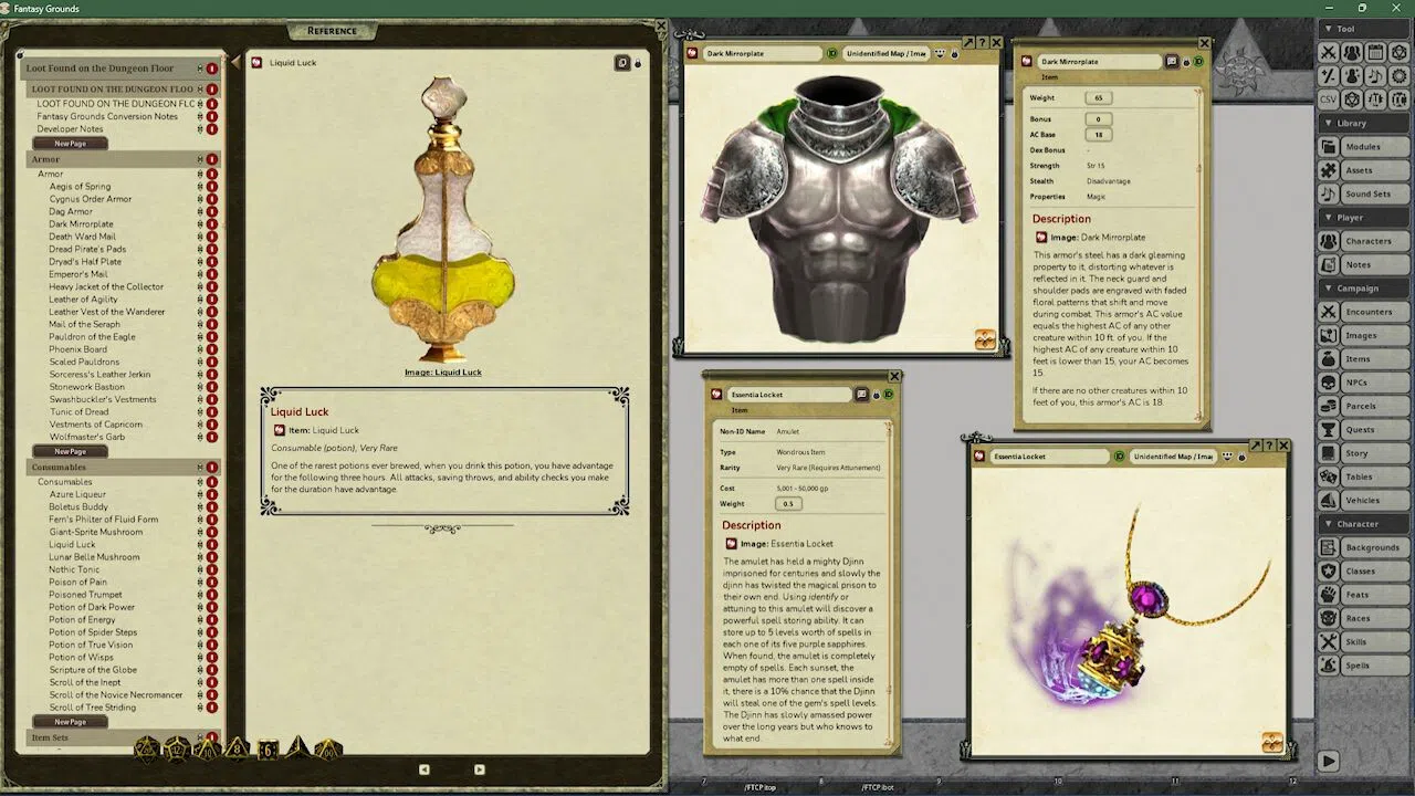 Fantasy Grounds - Loot Found on the Dungeon Floor Screenshot 2
