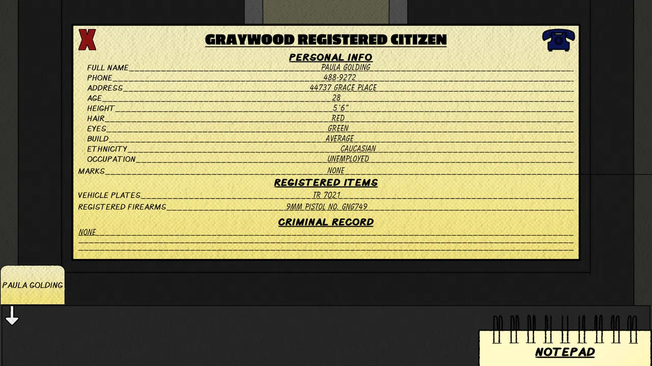 Graywood: Noir Detective Screenshot 5