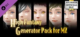 RPG Maker MZ - High Fantasy Generator Pack for MZ