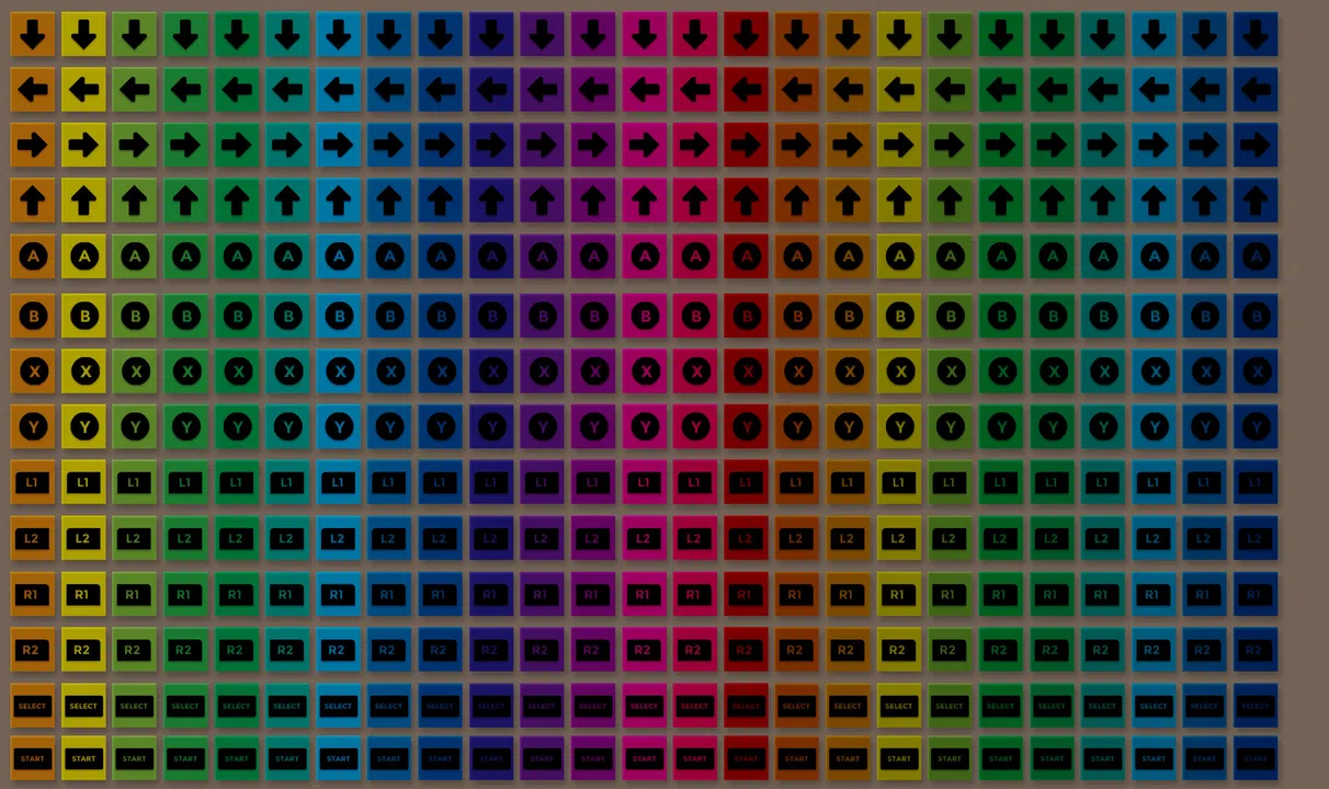 TIGER GAME ASSETS GAMEPAD BUTTON BLACK VOL.03 Screenshot 0