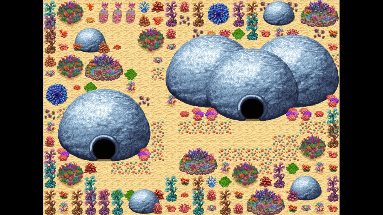 RPG Maker MV - Emberatix - Coral Theme Tileset Screenshot 1