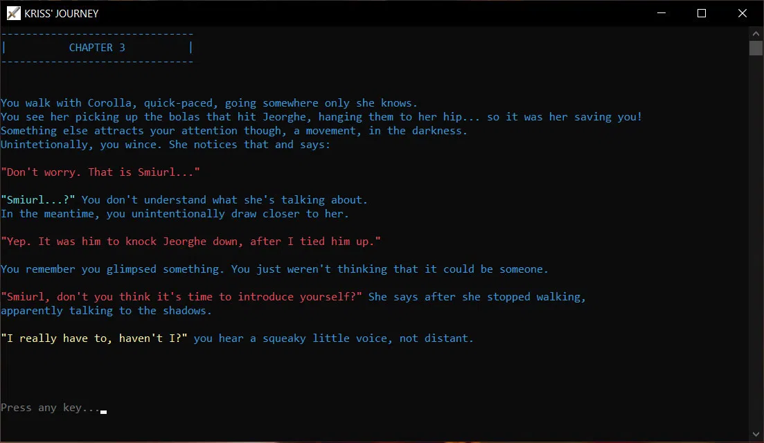 Kriss' Journey Screenshot 1
