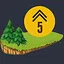 Five moves up icon