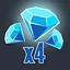 12 gems per turn icon