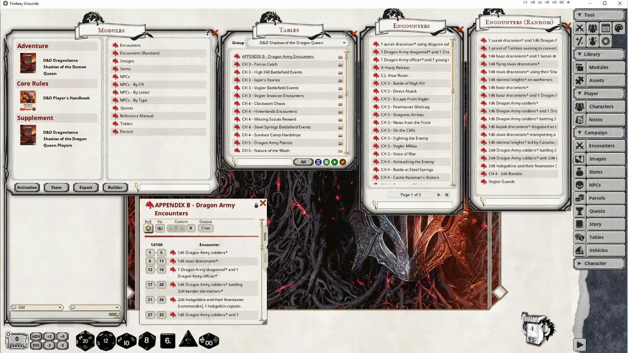 Fantasy Grounds - D&D Dragonlance: Shadow of the Dragon Queen Screenshot 5