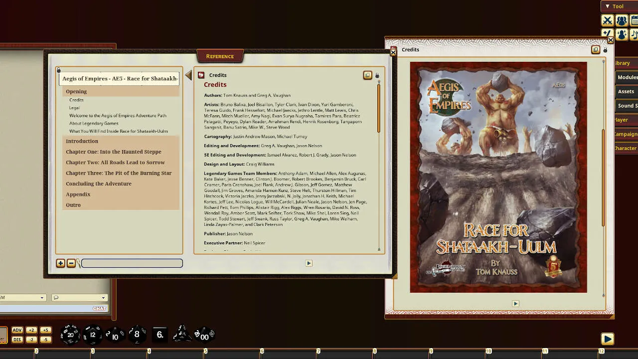 Fantasy Grounds - Aegis of Empires 5: Race for Shataakh-Ulm Screenshot 3