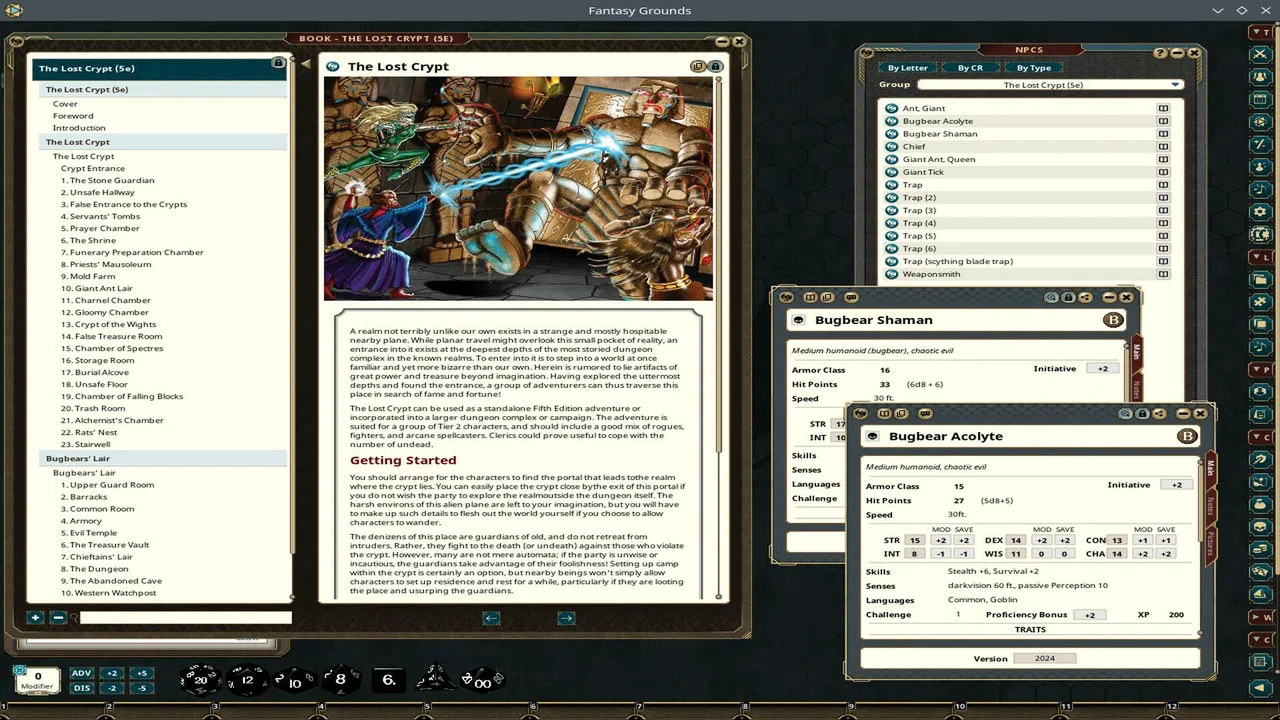 Fantasy Grounds - The Lost Crypt Screenshot 3