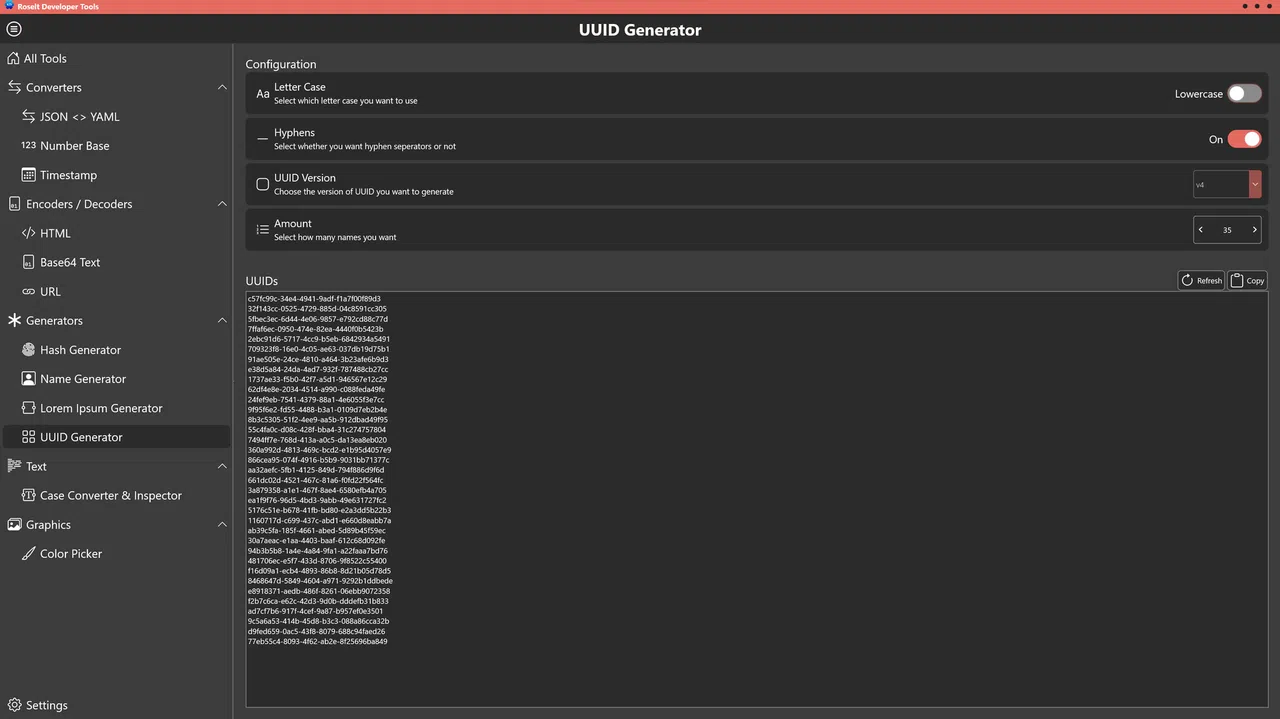Roselt Developer Tools Screenshot 7
