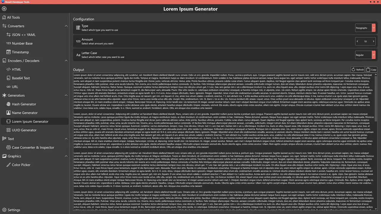 Roselt Developer Tools Screenshot 12