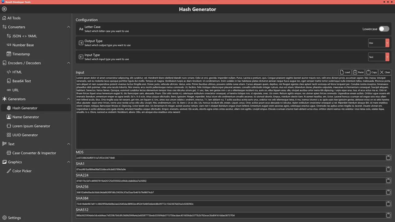 Roselt Developer Tools Screenshot 8
