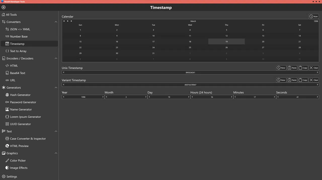 Roselt Developer Tools Screenshot 1