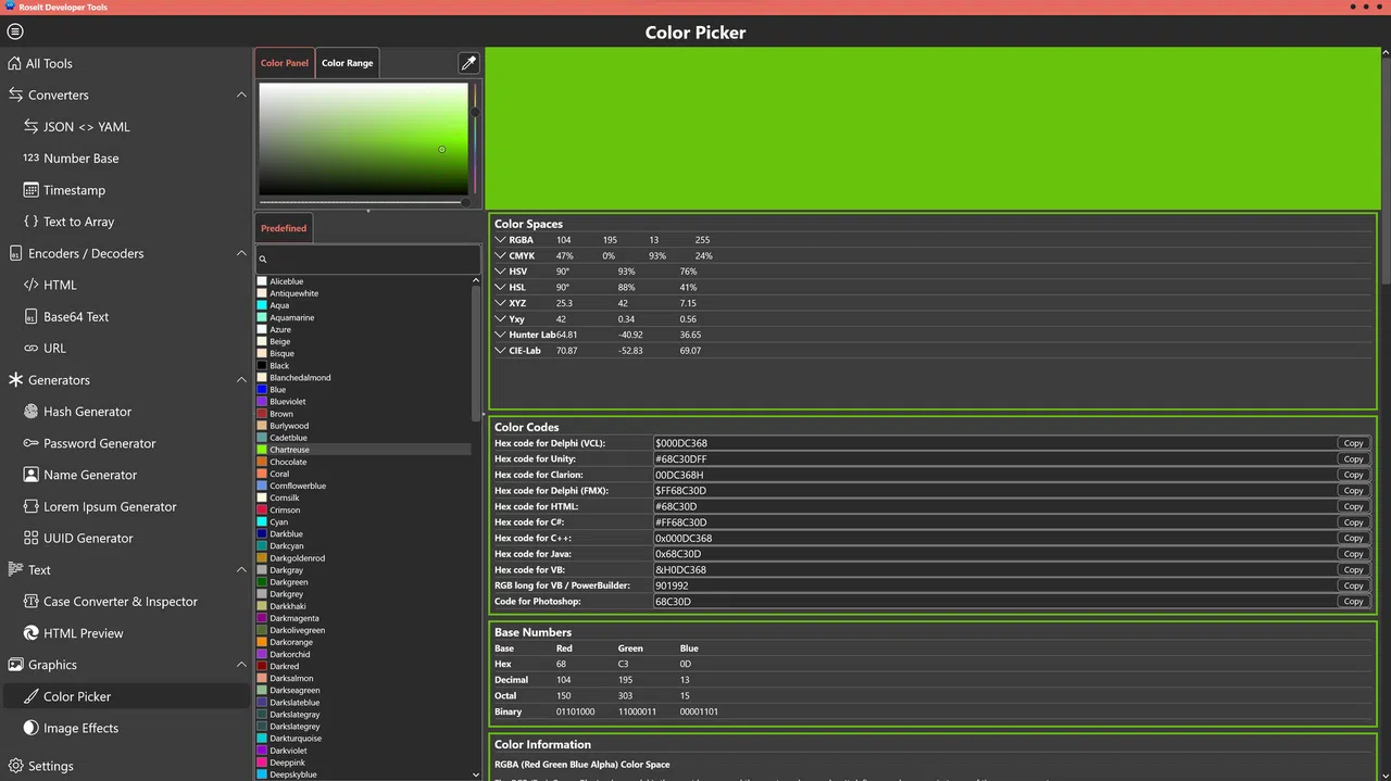 Roselt Developer Tools Screenshot 6