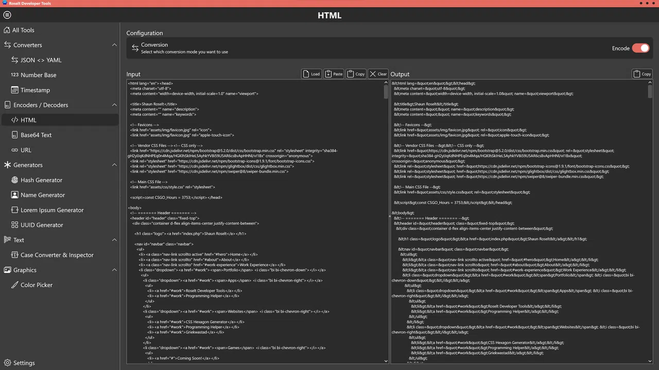 Roselt Developer Tools Screenshot 11