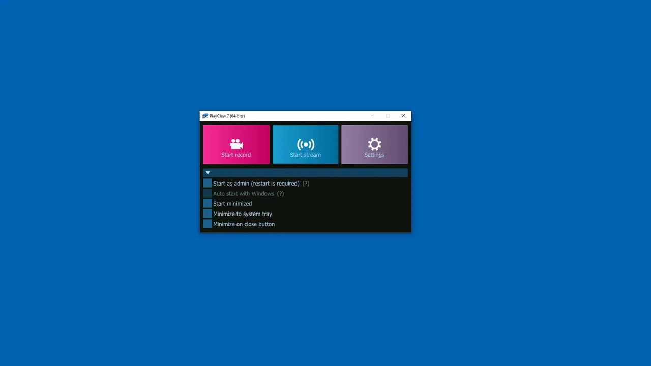 PlayClaw 7 - Game Overlays, Recording and Streaming Screenshot 0