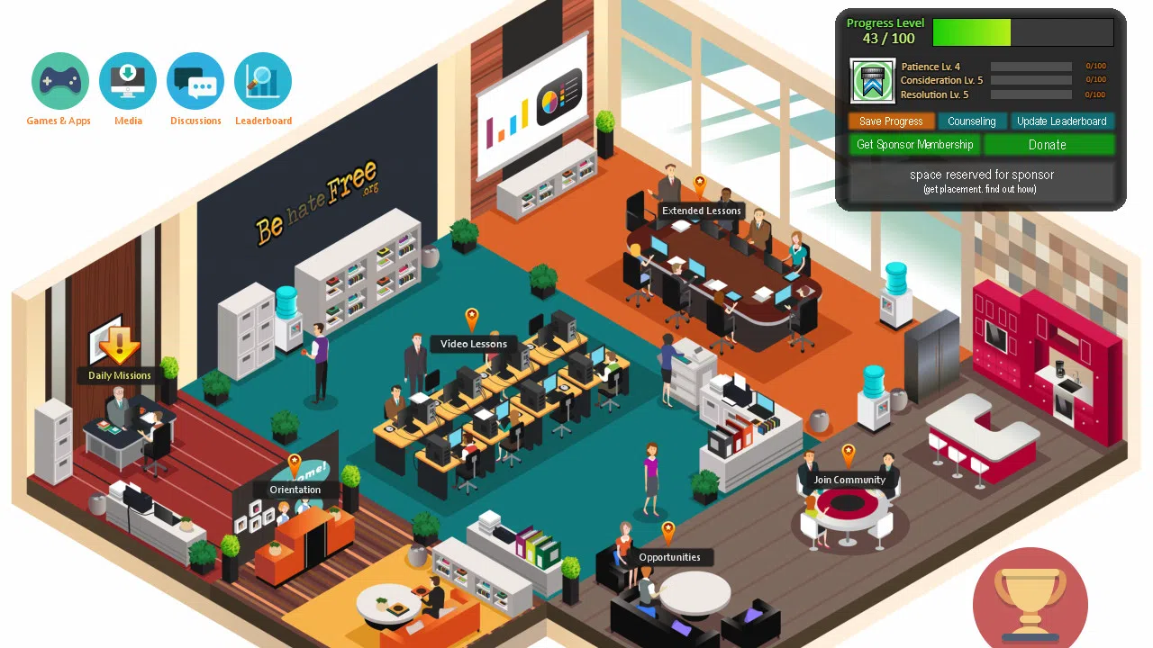 Be hate Free: Interactive Screenshot 0