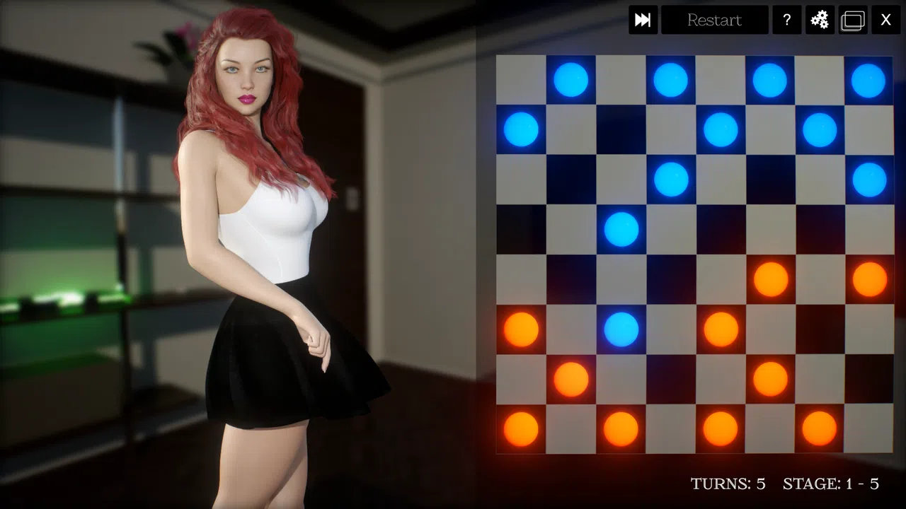 3D Hentai Checkers - Additional Girls 1 Screenshot 2