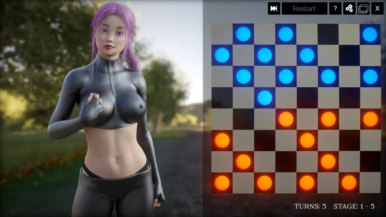 3D Hentai Checkers - Additional Girls 1 Screenshot 1
