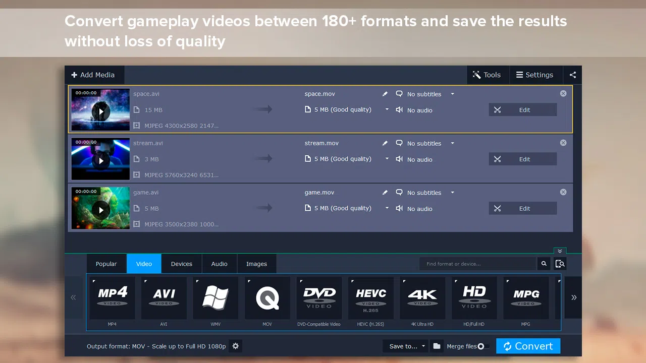 Movavi Video Suite 17 - Video Making Software - Video Editor, Video Converter, Screen Capture, and more Screenshot 3