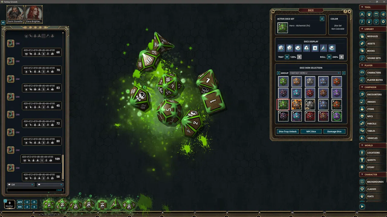 Fantasy Grounds - Fantasy Heroes Dice Pack Volume 2 Screenshot 1