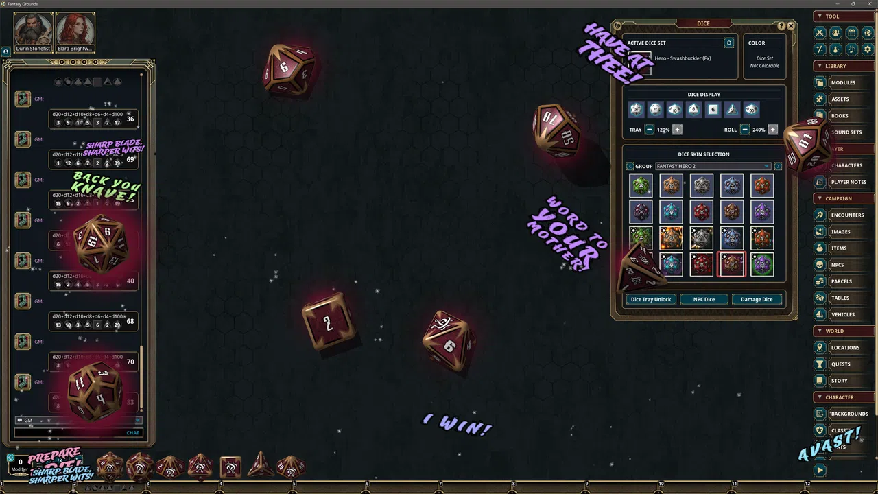 Fantasy Grounds - Fantasy Heroes Dice Pack Volume 2 Screenshot 0