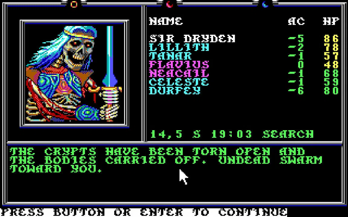 Death Knights of Krynn Screenshot 1
