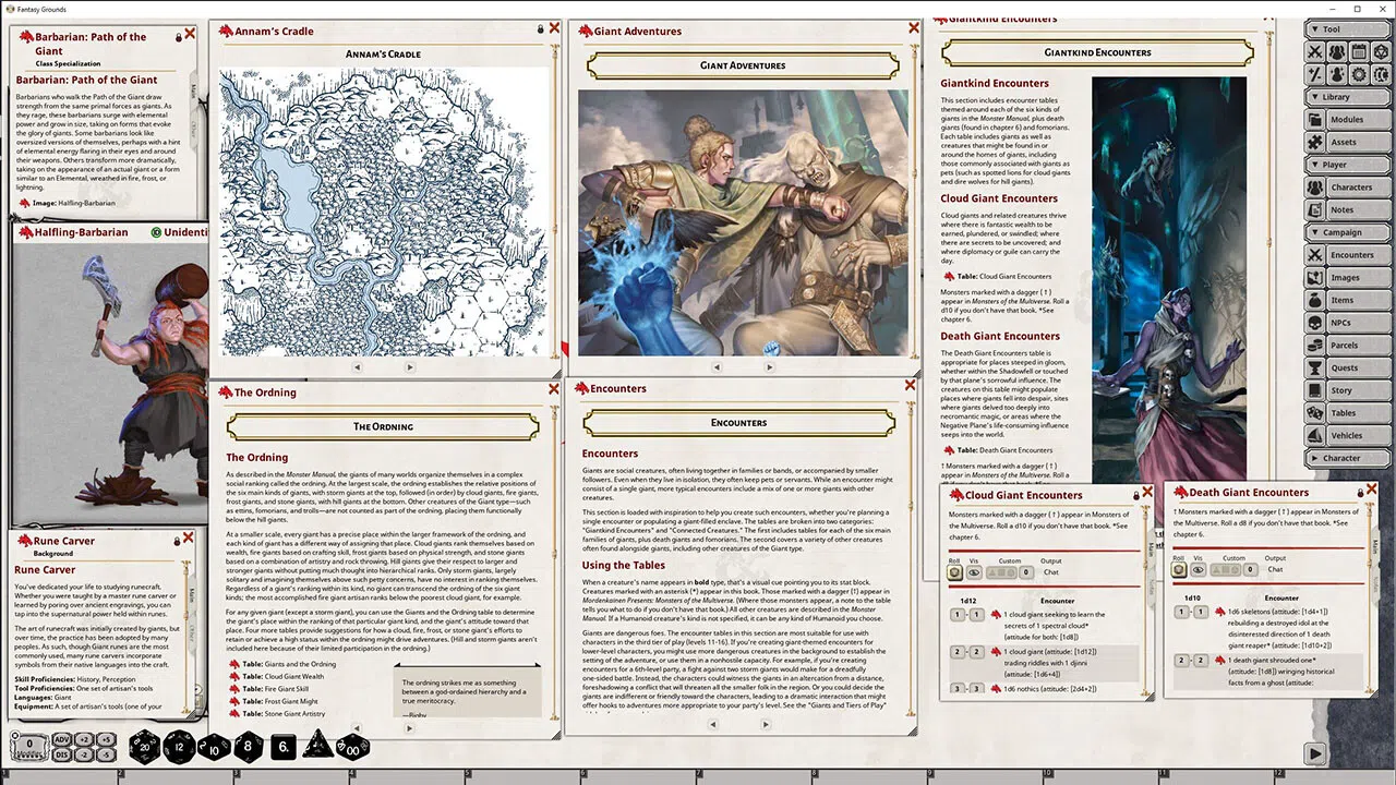 Fantasy Grounds - D&D Bigby Presents Glory of the Giants Screenshot 1