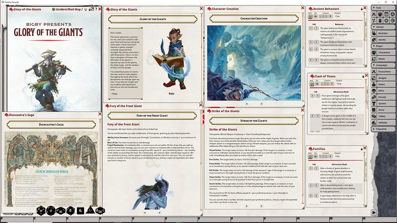 Fantasy Grounds - D&D Bigby Presents Glory of the Giants Screenshot 2